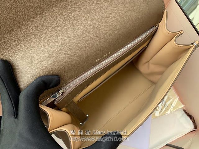 DELVAUX女包 百搭氣質款 Dv0028大象灰 Brillant系列手袋 德爾沃女手提包 Delvaux女單肩包  fcs1338